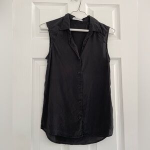 Everlane Silk Button Down Tank